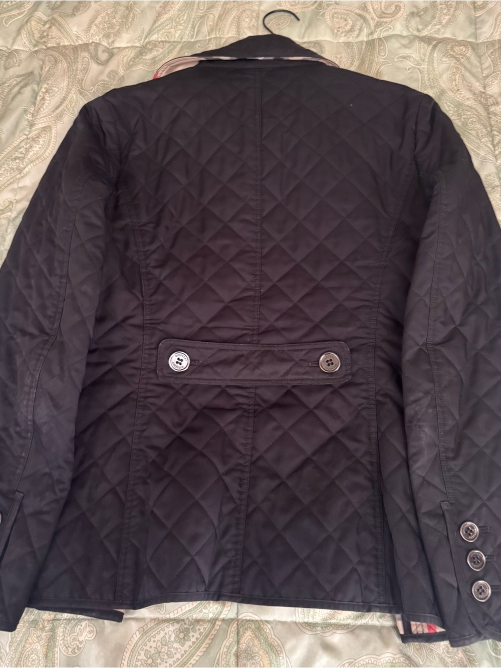 Burberry London Black Quilted Jacket – Size 42 / US 8–10 - Picture 2 of 12